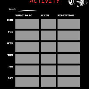 Daily Workout Planner